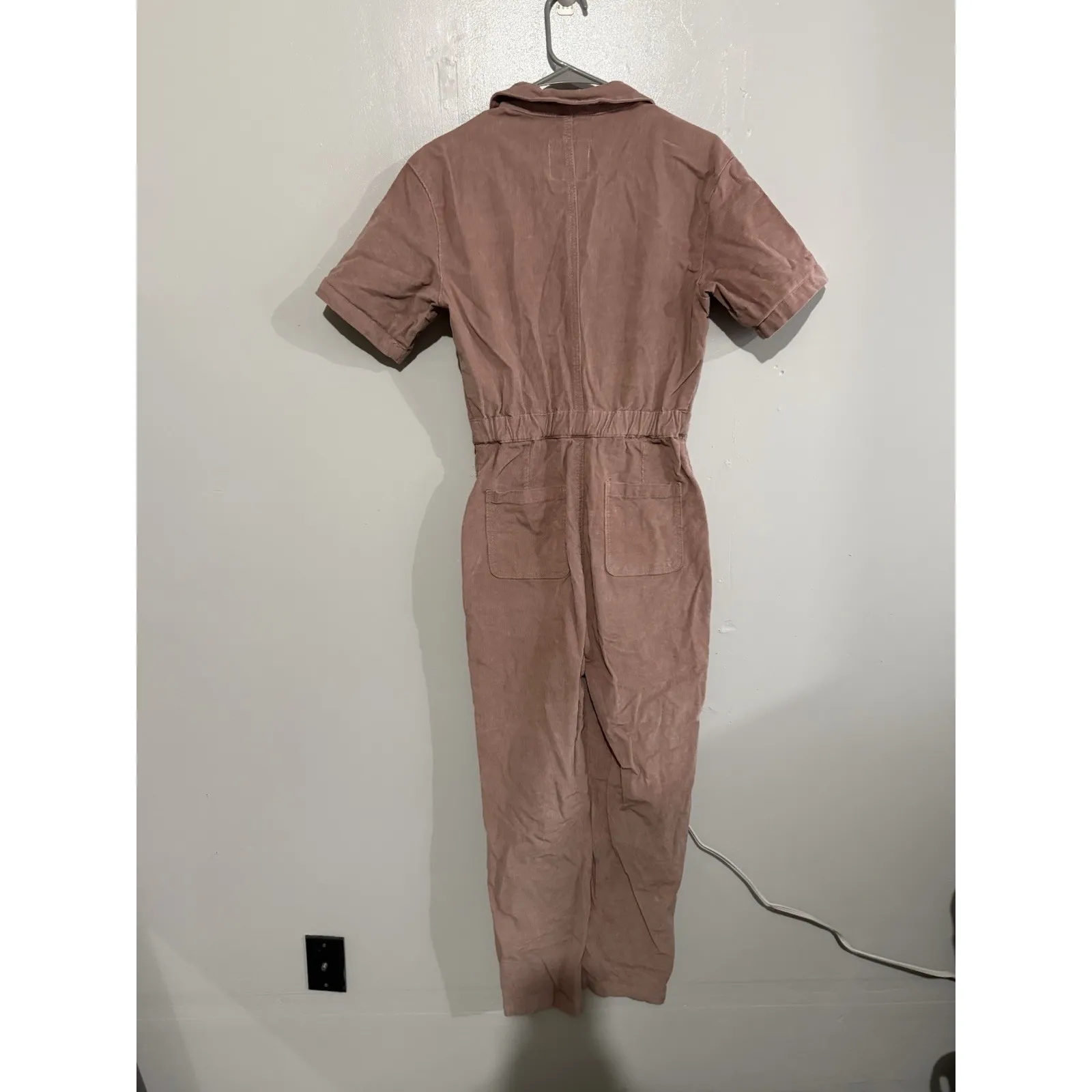 Altar'd State Women's Pink Corduroy Jumpsuit Size XS - Image 5
