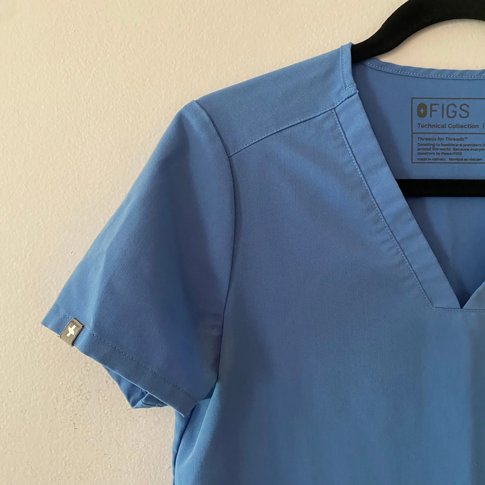 FIGS Casma Scrub Top Ceil Blue Medical Uniform Nurse Doctor Women's size XS - Image 3