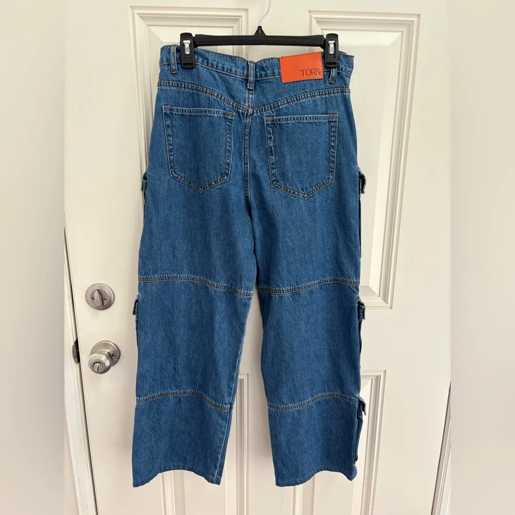 Torn by Ronny Kobo Five Pocket Cargo Jeans Size 28 | 6 - Image 4