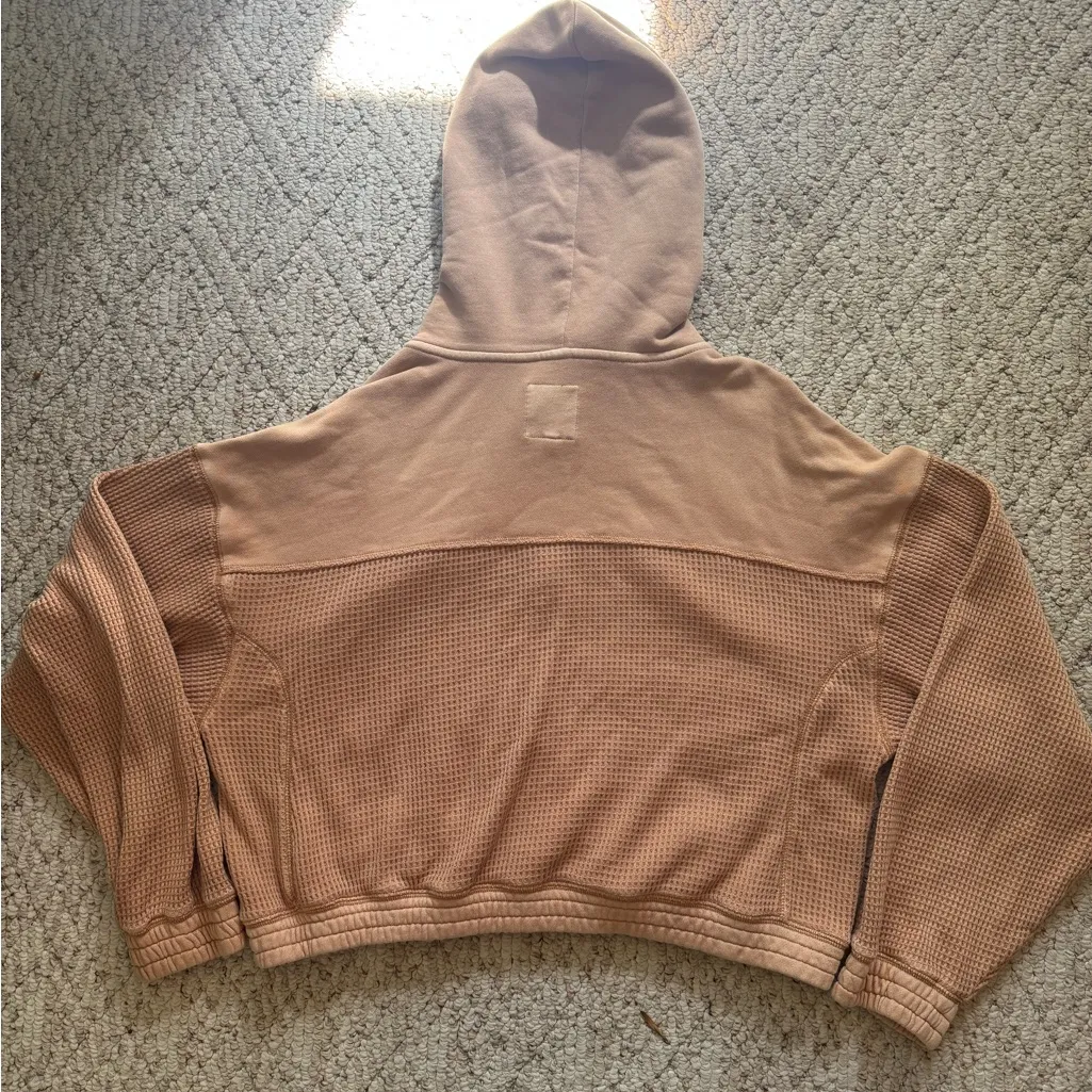 Aerie Tan Waffle Knit Jacket - Image 5