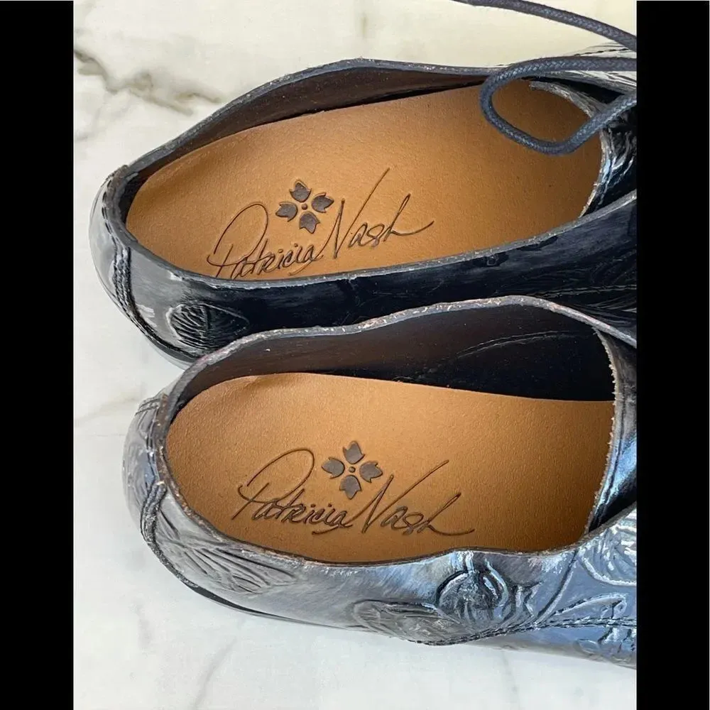 Patricia Nash Silvio Leather Round Toe Oxfords 8 - Image 8