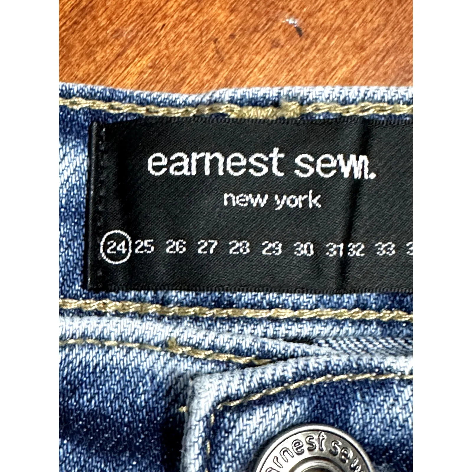 Earnest Sewn Denim Shorts Cut - Image 8