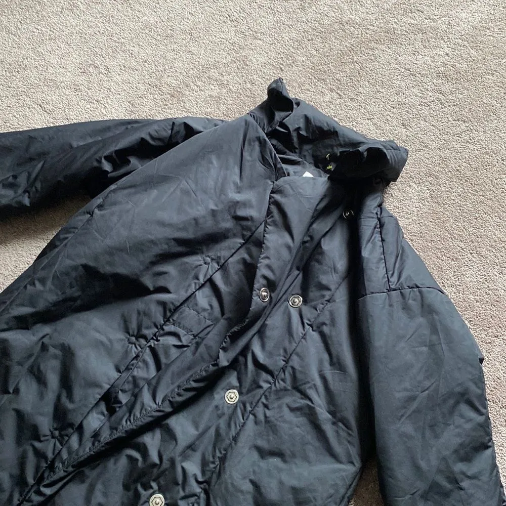 The Gap Black Long Puffer Coat SIZE L Women’s Jacket Size L - Image 2