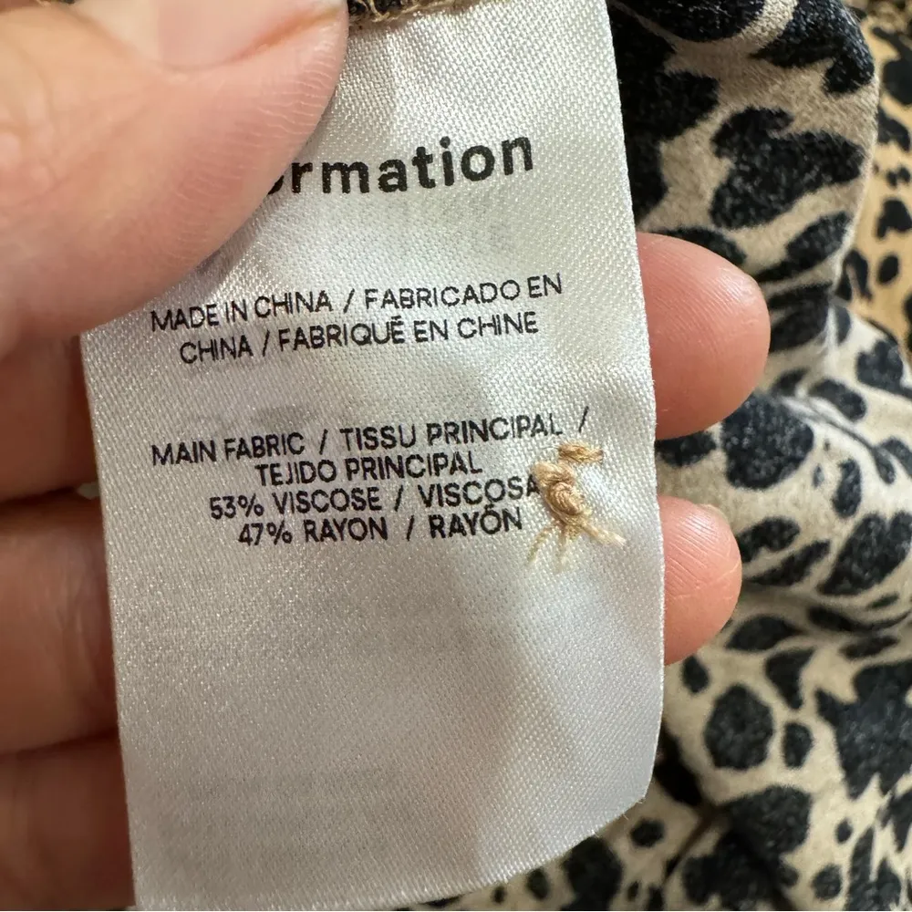 Reformation long sleeve animal print midi dress NWT - Image 11