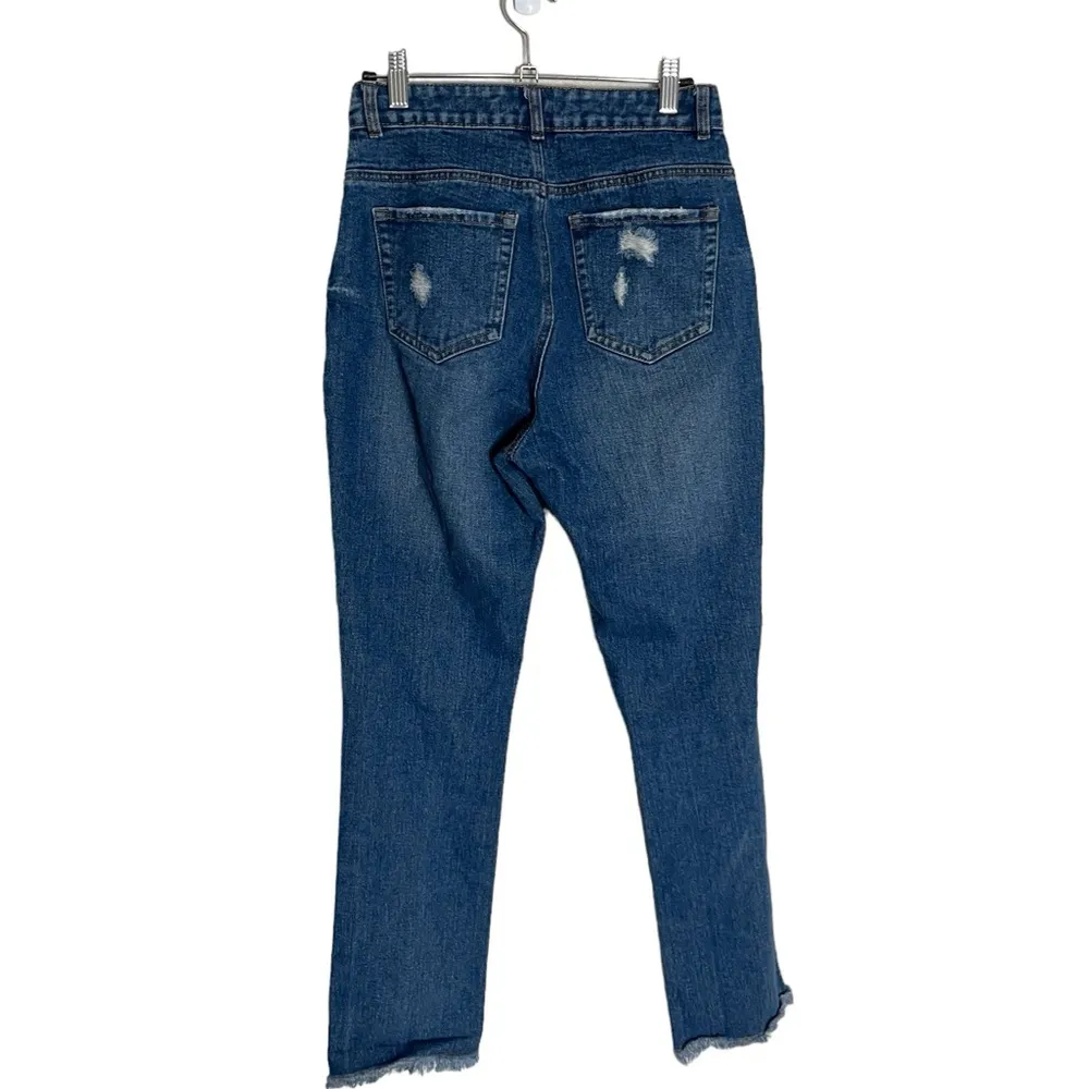 Chelsea & Violet Distressed Raw Hem Jeans Button Fly 26 - Image 5