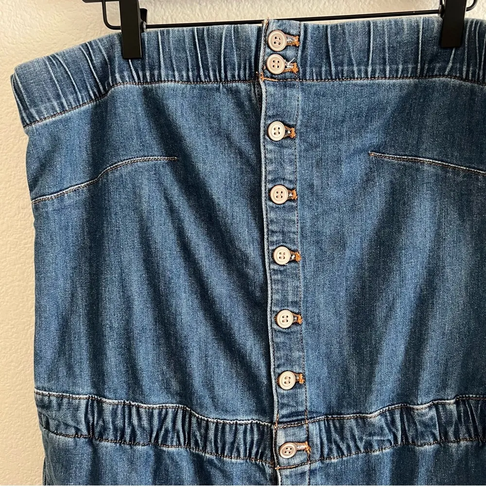 Anthropologie Pilcro Denim Romper XL - Image 5