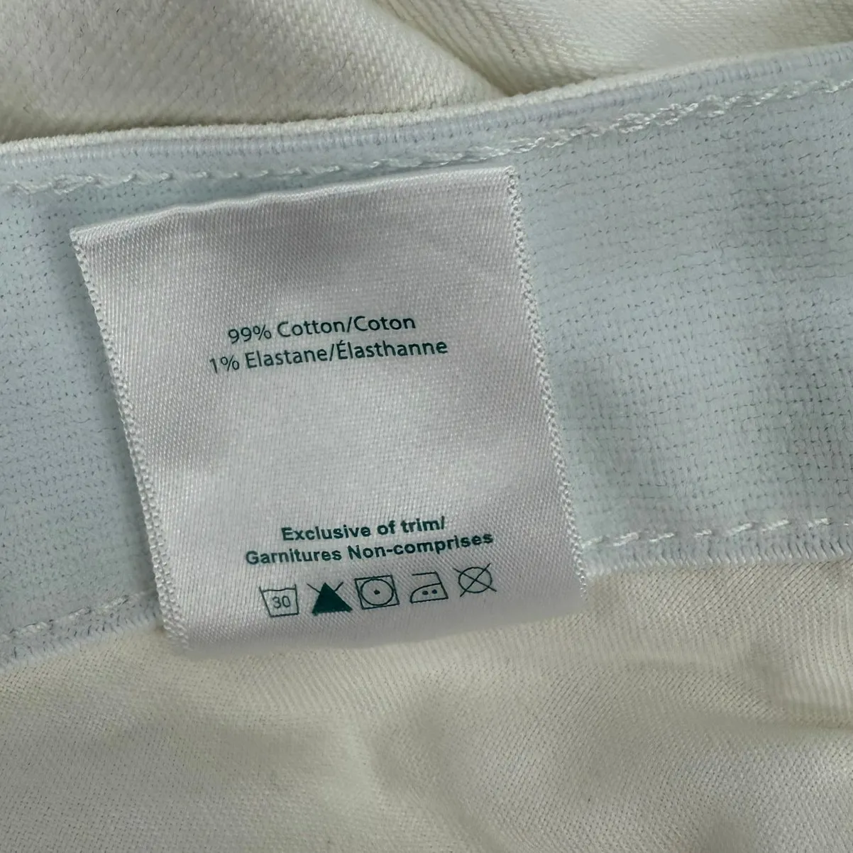 JAG Carter Jeans Size 16W NWT Midrise Girlfriend White Plus Curvy Cotton Stretch - Image 16