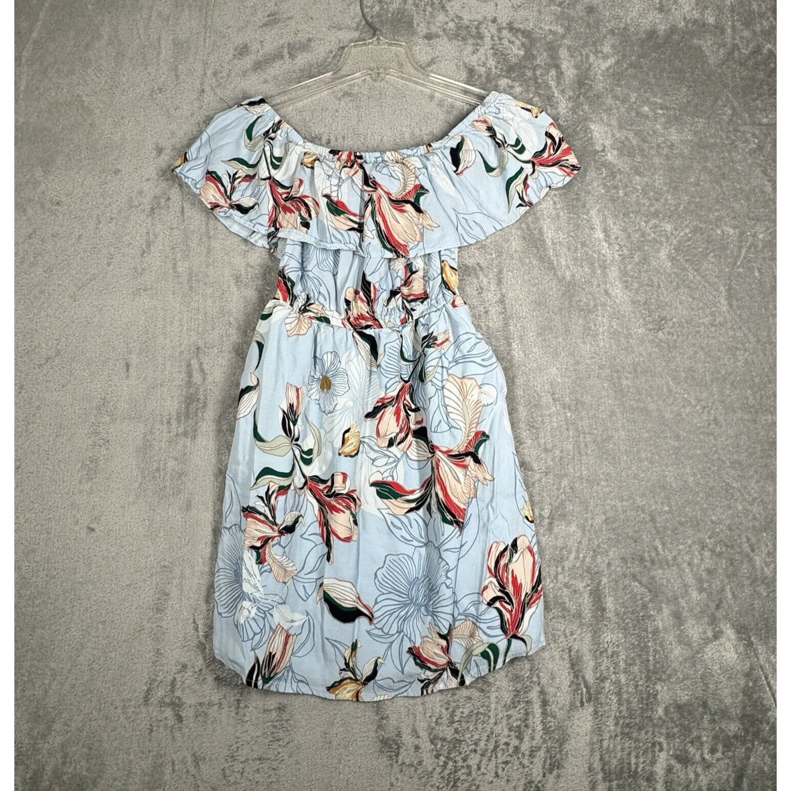 Cupcakes and Cashmere Dress Womens Small Blue‎ Pink Floral Flower Casual Bloom - Image 2