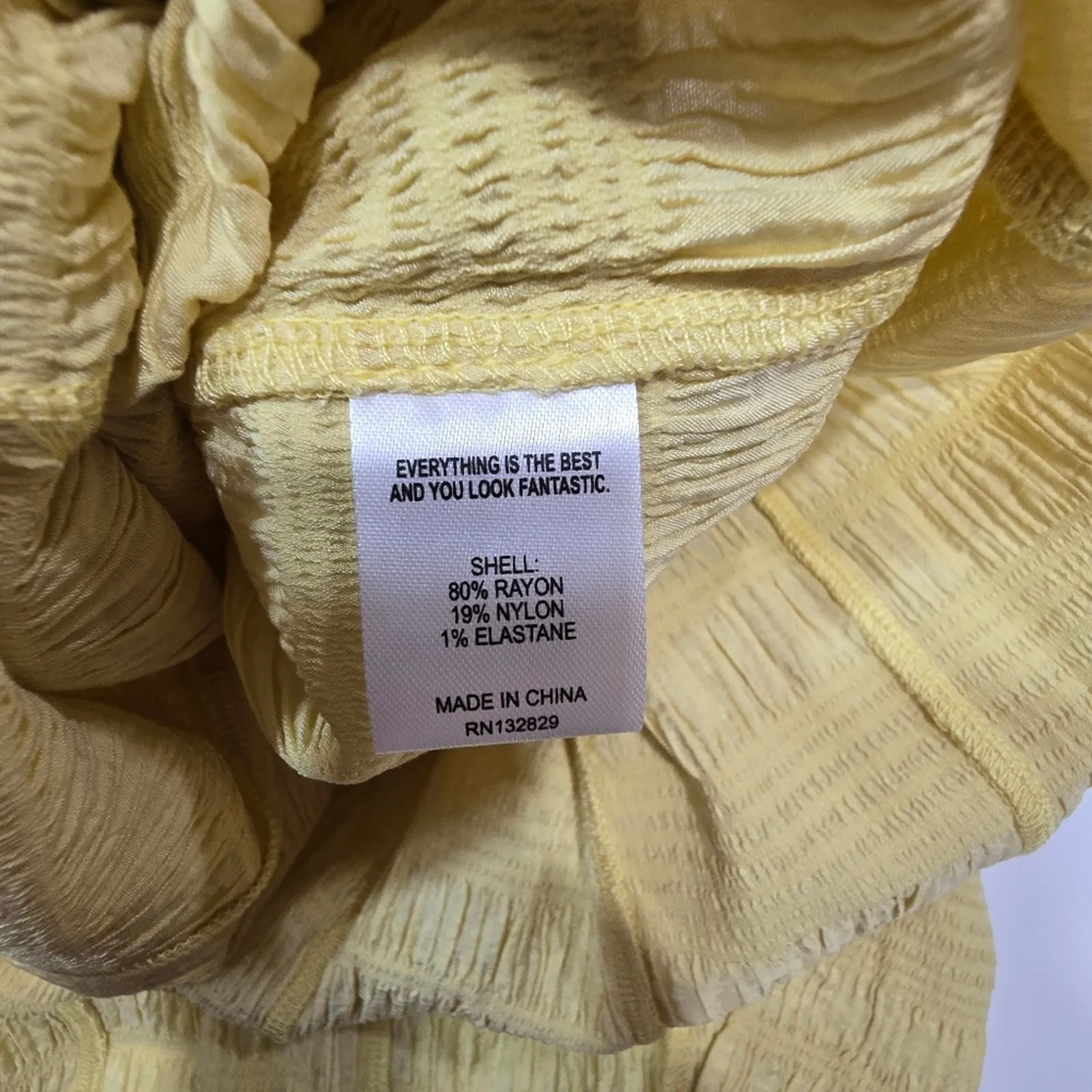 LPA Camille Dress in Butter Yellow XS - Image 8