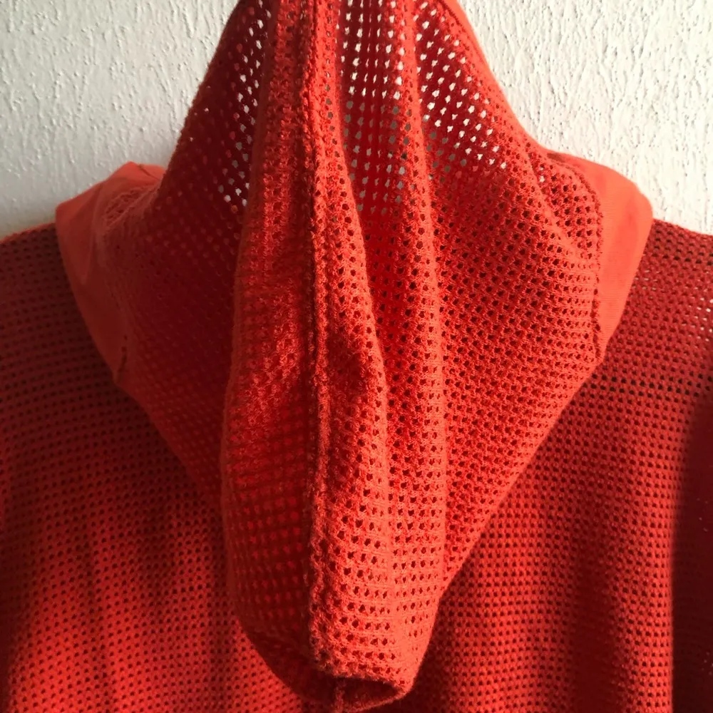 Harley Davidson Hoodie Bright Orange Mesh Full Zip Up Sz S GUC Biker Wear - Image 13