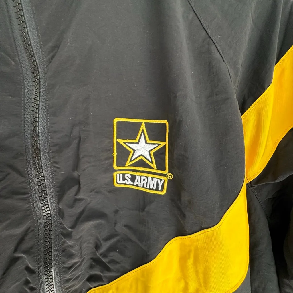 Women's U.S. Army Physical Fitness Uniform Jacket Black/Yellow Size Large Black - Image 5
