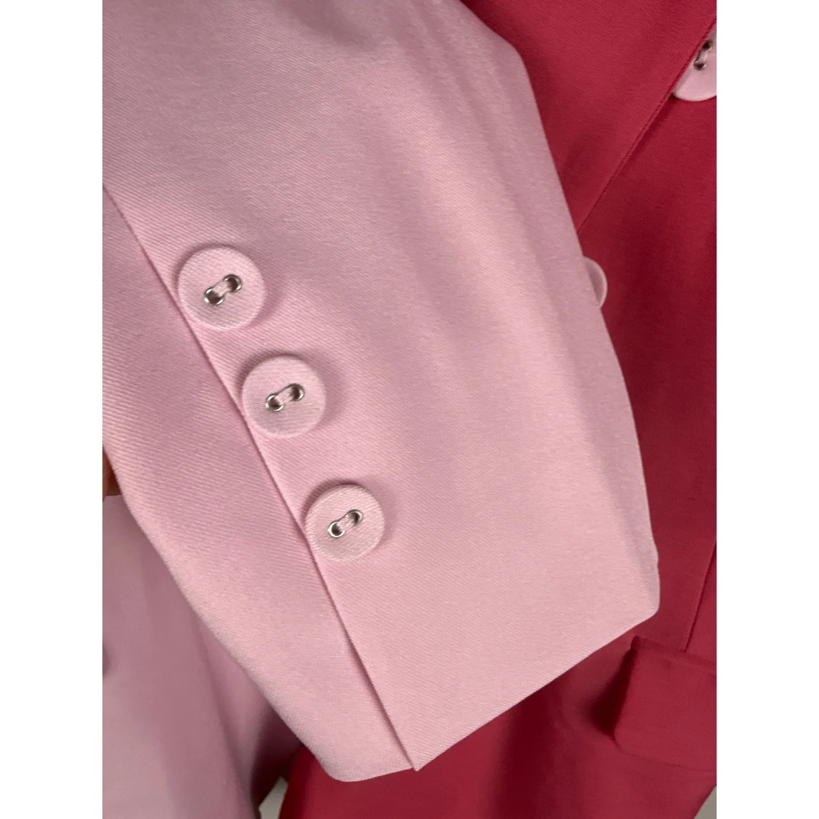 Aureum Two Tone‎ Colorblock Double Breasted Blazer Pink Size Medium - Image 8