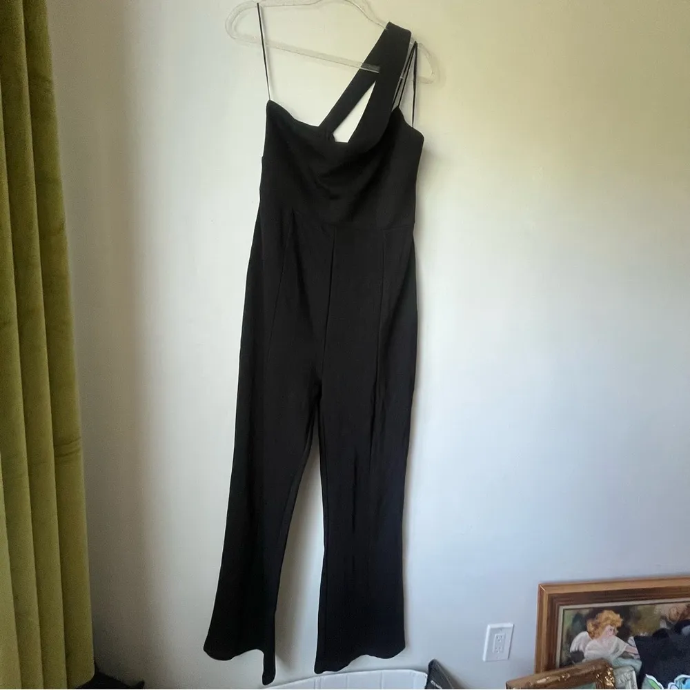 Petal & Pup Angelus Black Knit One Shoulder Jumpsuit 12 - Image 8