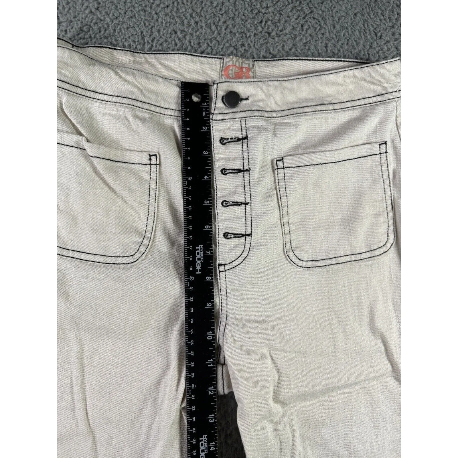 Gianni Bini Pants Women 7/28 High Rise Wide Leg Boho‎ Festival Coastal - Image 4