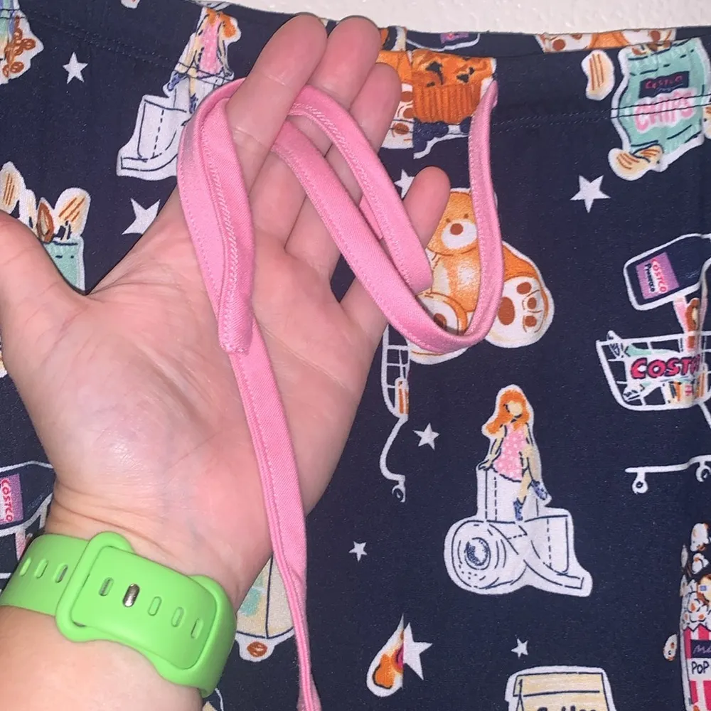 Jane and Bleeker Bear Pizza Popcorn Chips jogger style super comfy pajama pants - Image 5