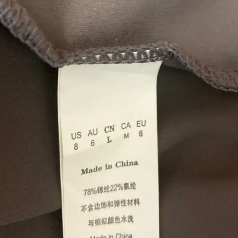 NEW Qinsen Gray Long Sleeve Square Neck Slit A Line Skater Mini Dress Size 8 - Image 4