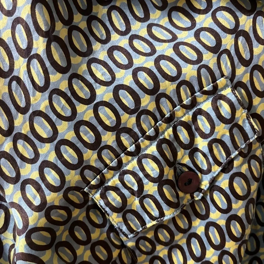 VINTAGE LADIES SHARAGANO PARIS SILK BLOUSE “O”  SIZE -Small- Gorgeous! - Image 10