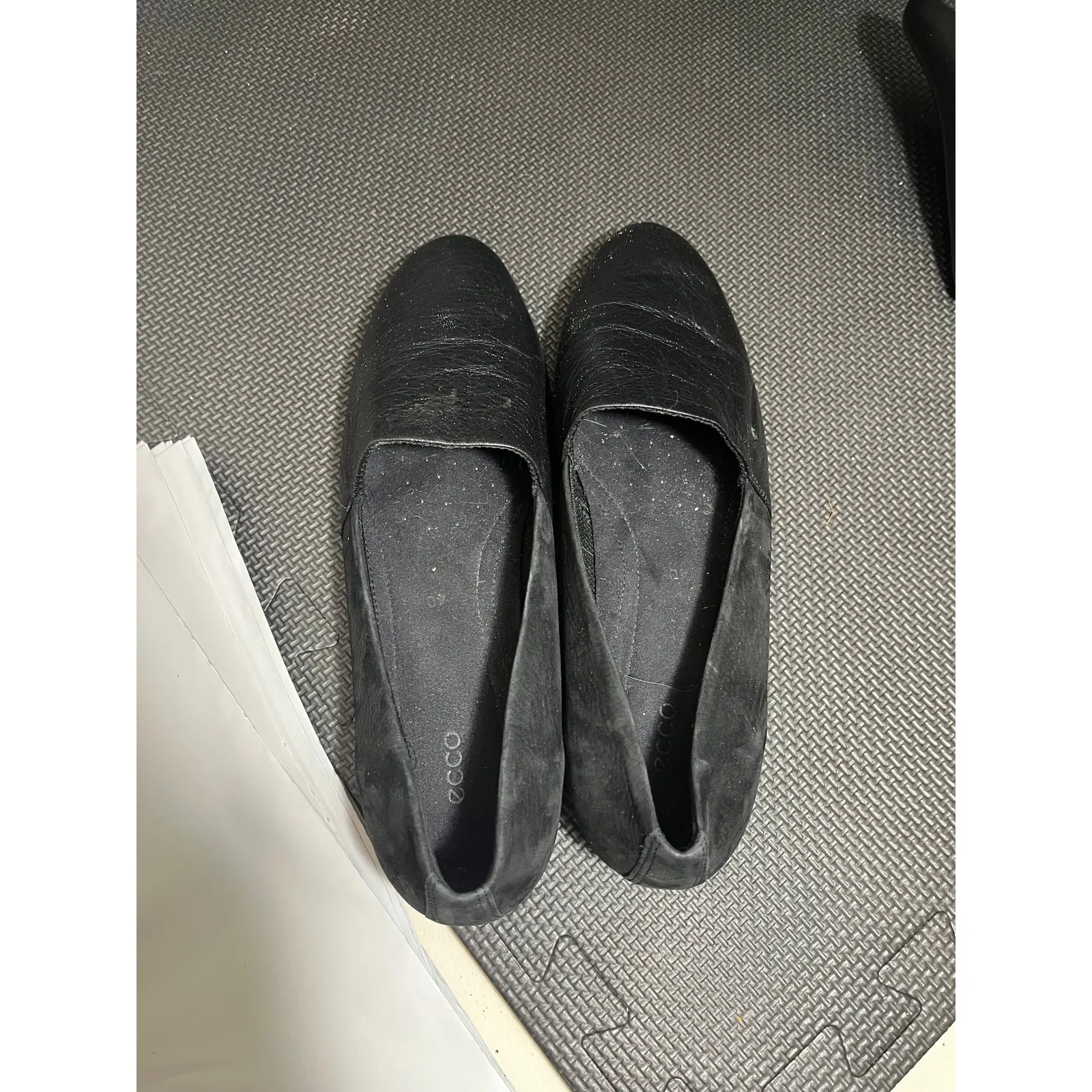 Women's Ecco‎ Touch Ballerina Flats Black Shoes Size 40 US 9-9.5 - Image 8