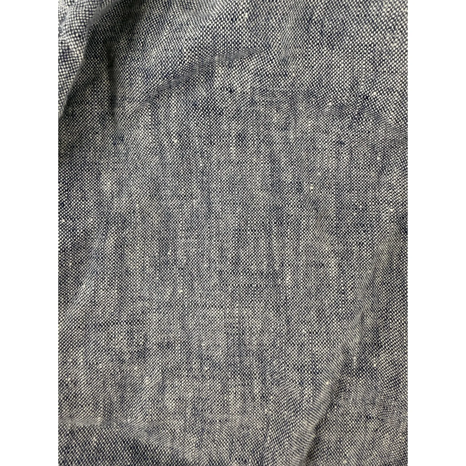 Lands End Womens L Shacket 100%‎ Linen Lightweight Pockets Chambray - Image 3
