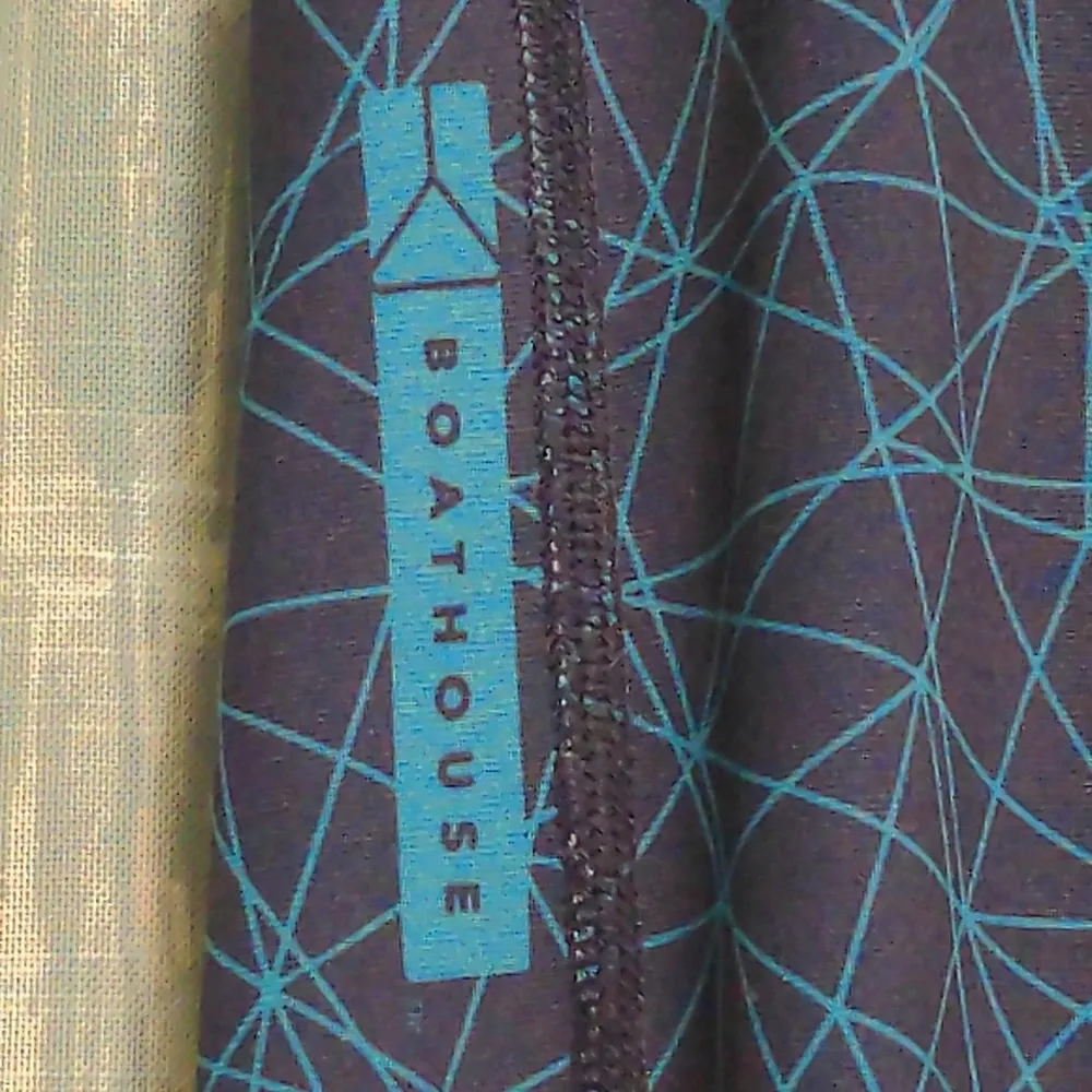 Boathouse Womens Leggings Navy Mid Rise Geometric Ombre Stretch Full Length S - Image 6