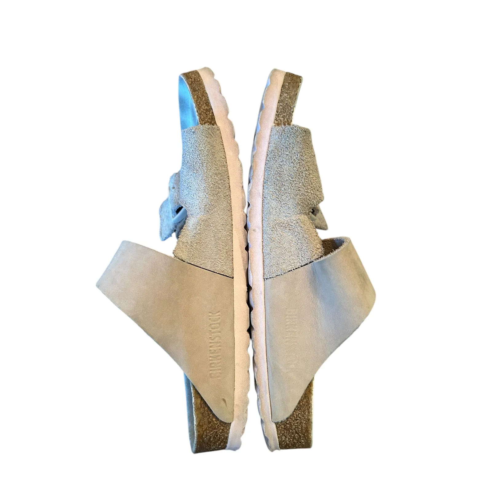 BIRKENSTOCK Women's Arizona Sandals EU 37 US 6 6.5 Pink Light Rose Suede Nubuck - Image 4