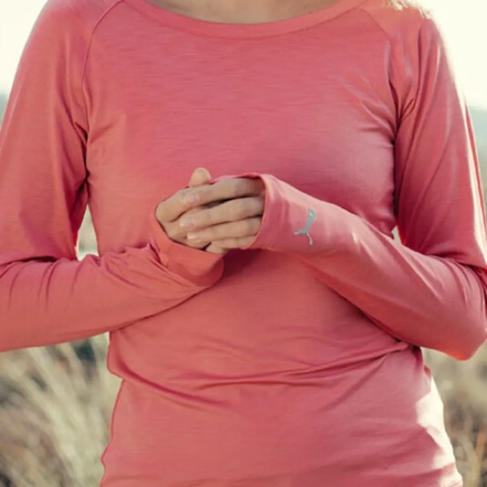 Puma NWT  Drycell Long-Sleeve Tee Crew Neck Top UPF30 Pink Size XL - Image 10