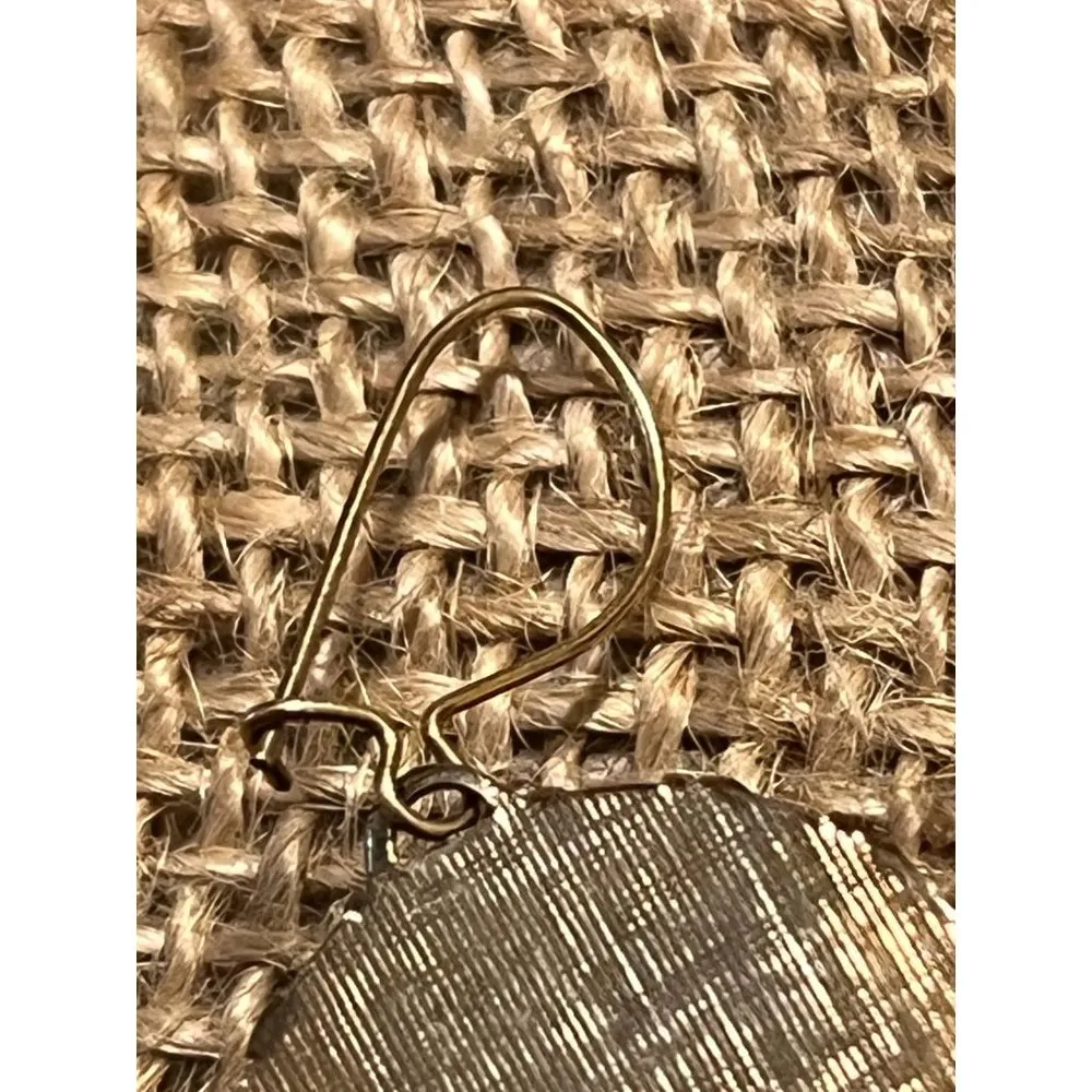 Black and Gold Deer Silhouette earrings dangle kidney hook - Image 4