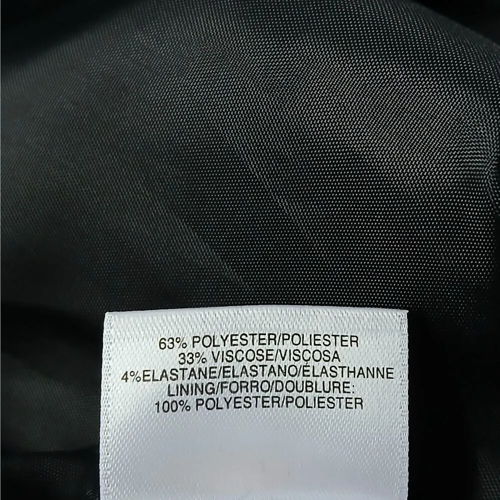 Le Suit Sheath Dress Women's 6 Black Sleeveless Office Career Church Minimalist - Image 6