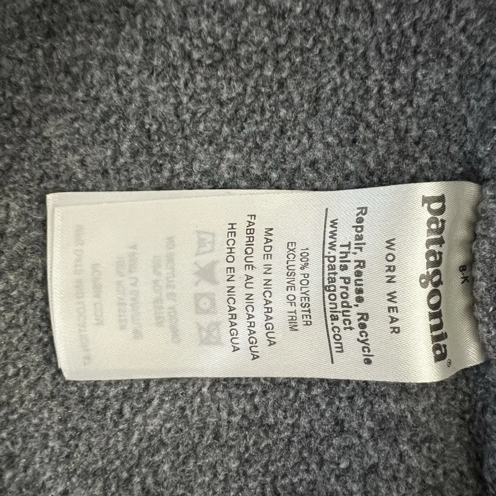 Patagonia Synchilla Snap-T Lightweight Fleece Gray Orange Pullover Jacket - Image 6