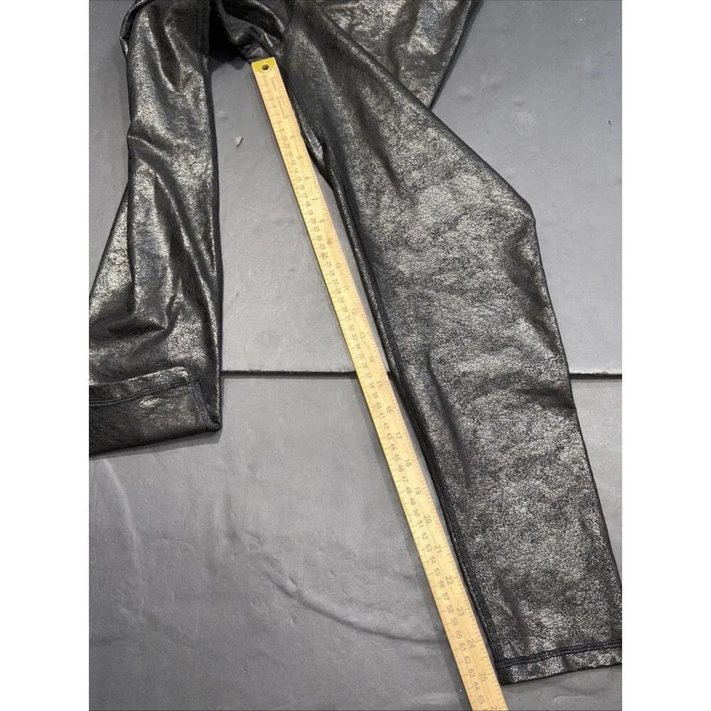 Offline Aerie High Rise Faux Leather Legging Black Preppy Career City Sleek Lg - Image 5