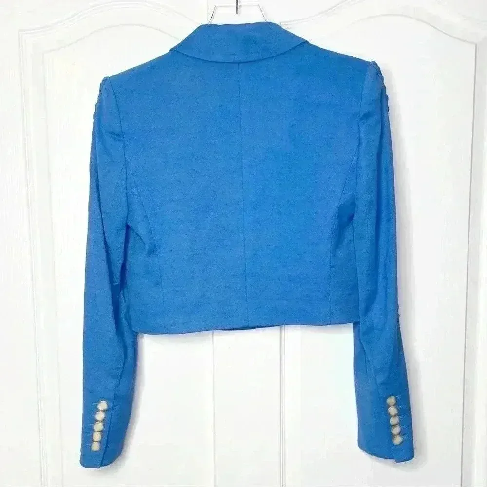 VERONICA BEARD Behren cropped woven blazer Size Medium NWOT - Image 7