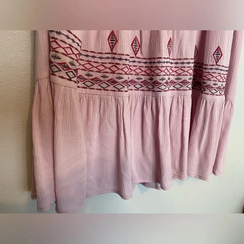 Knox Rose Dress Boho Cottagecore Embroidered Ruffle Romantic Valentines Day - Image 6