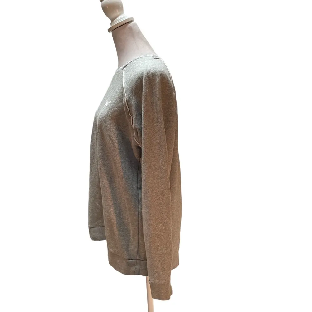 PINK Victoria's Secret Gray Logo Pullover Crew Neck Sweatshirt Size Small - Image 7