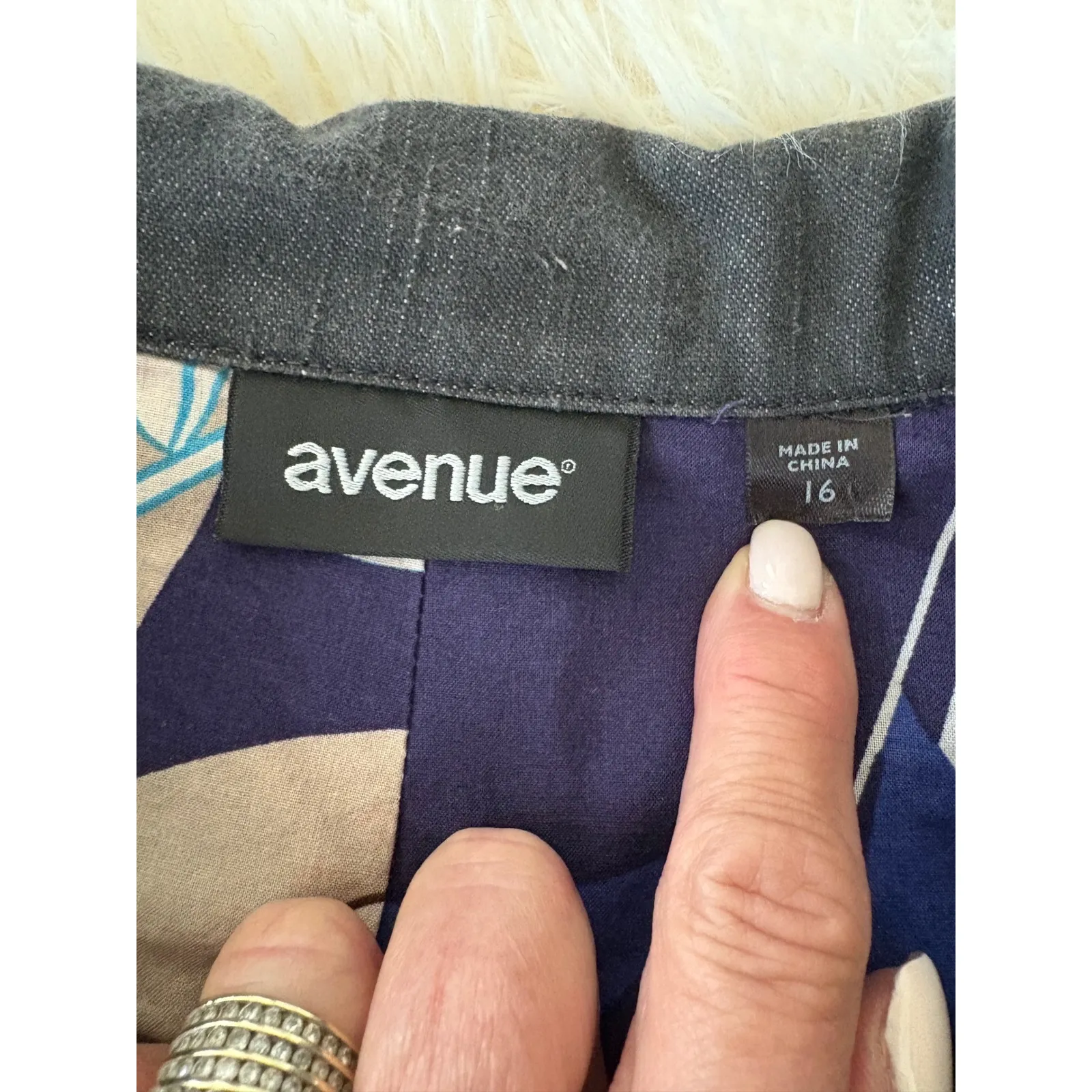 Avenue Plus Size Jacket, Women's Gray 3/4‎ Sleeve Button Down Coat - Image 7