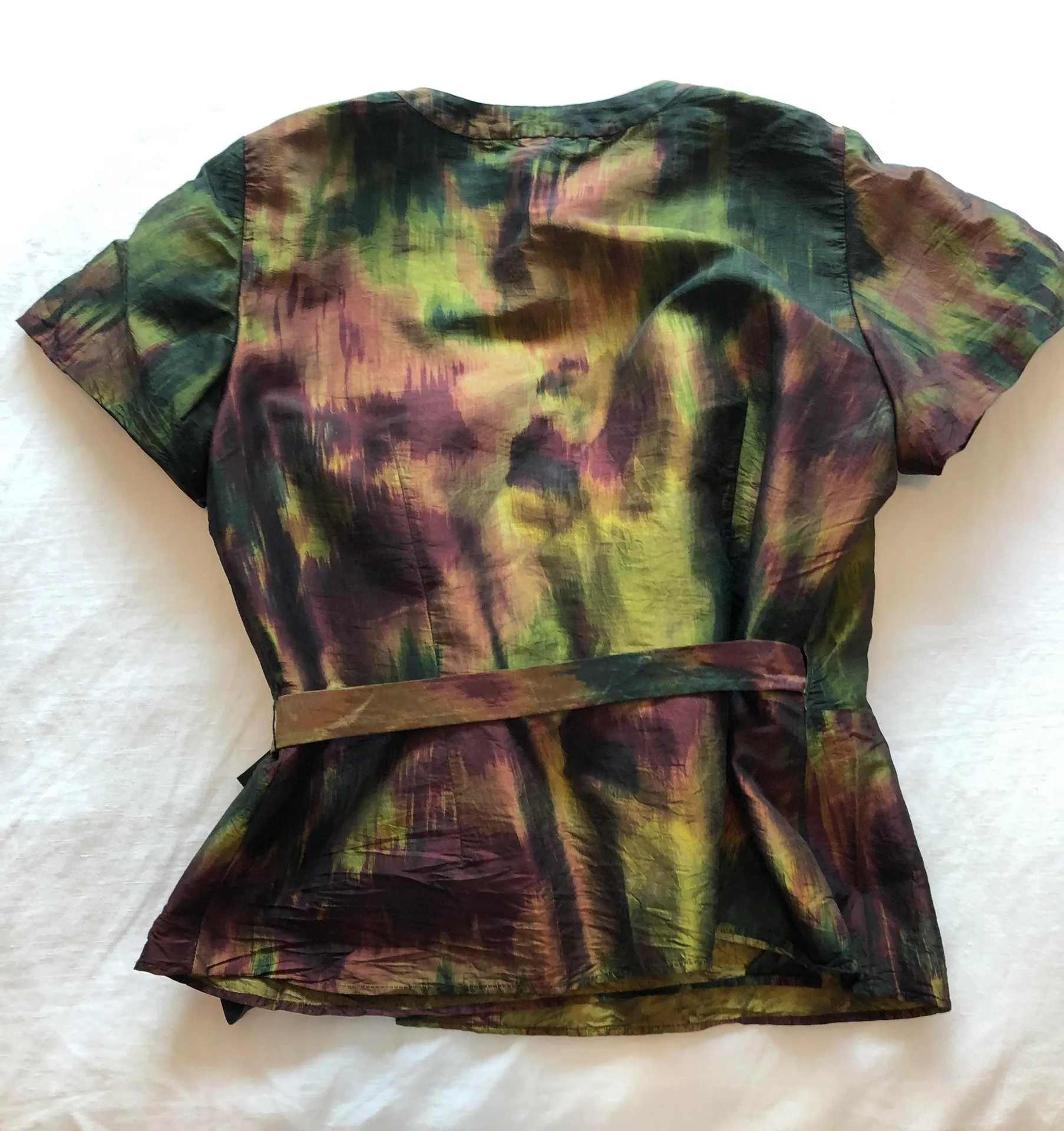 Lafayette 148 Silk wrap blouse, 12 - Image 2