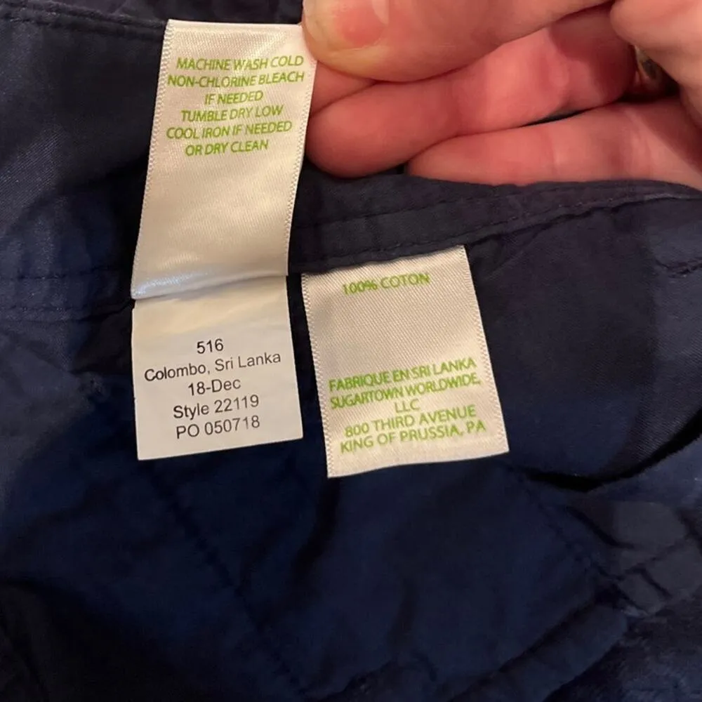 Callahan  Navy Blue Jacquard Short Size 14 - Image 6