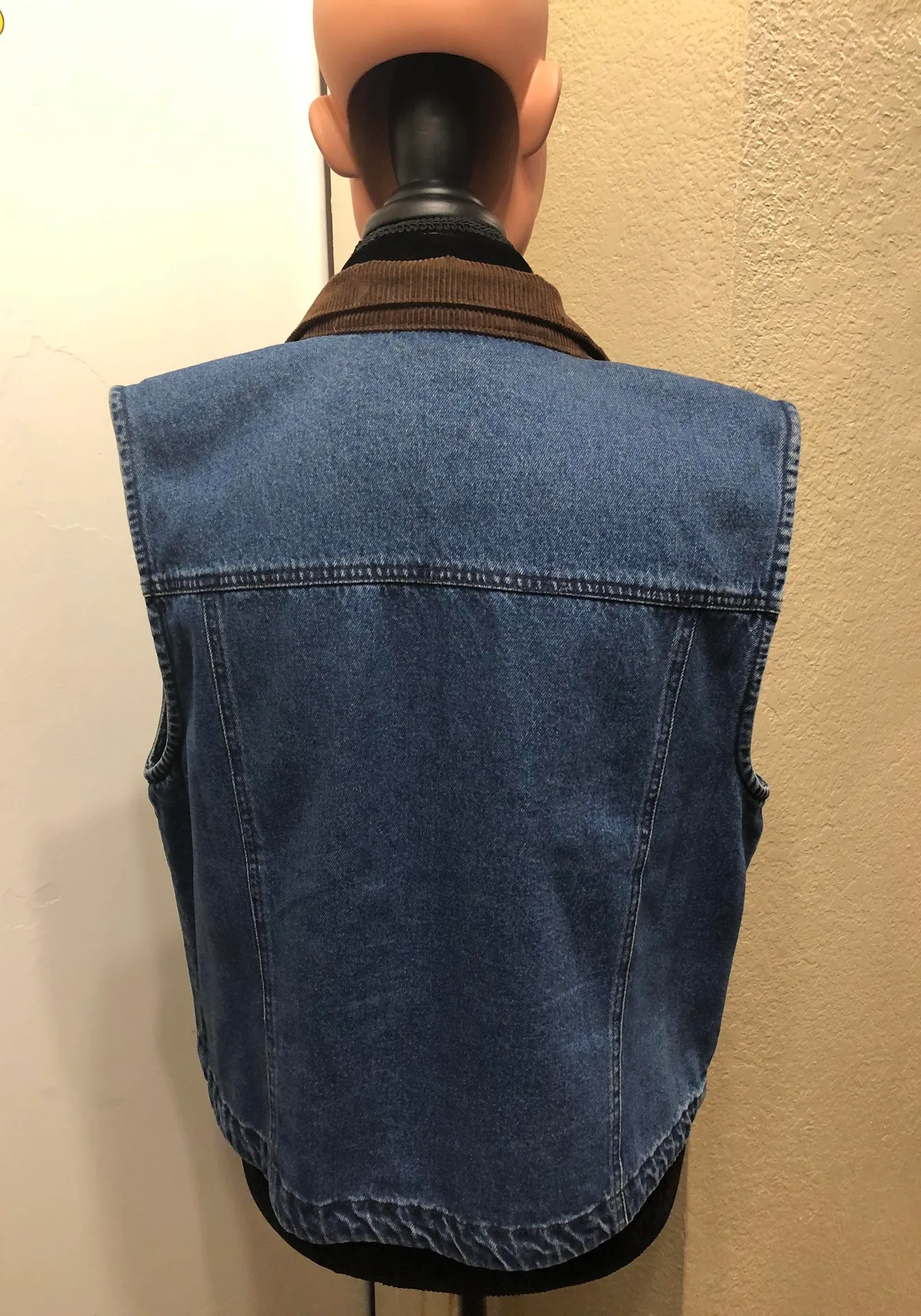 Blue Jean Western Cowgirl Vest Size M - Image 2