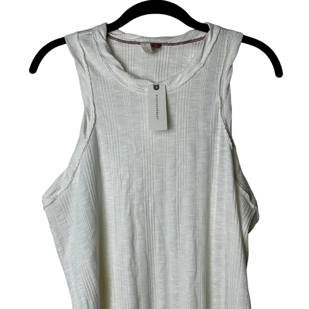 Pilcro Anthropologie High Neck Tank Top Sustainable Sleeveless Tee Large - Image 2
