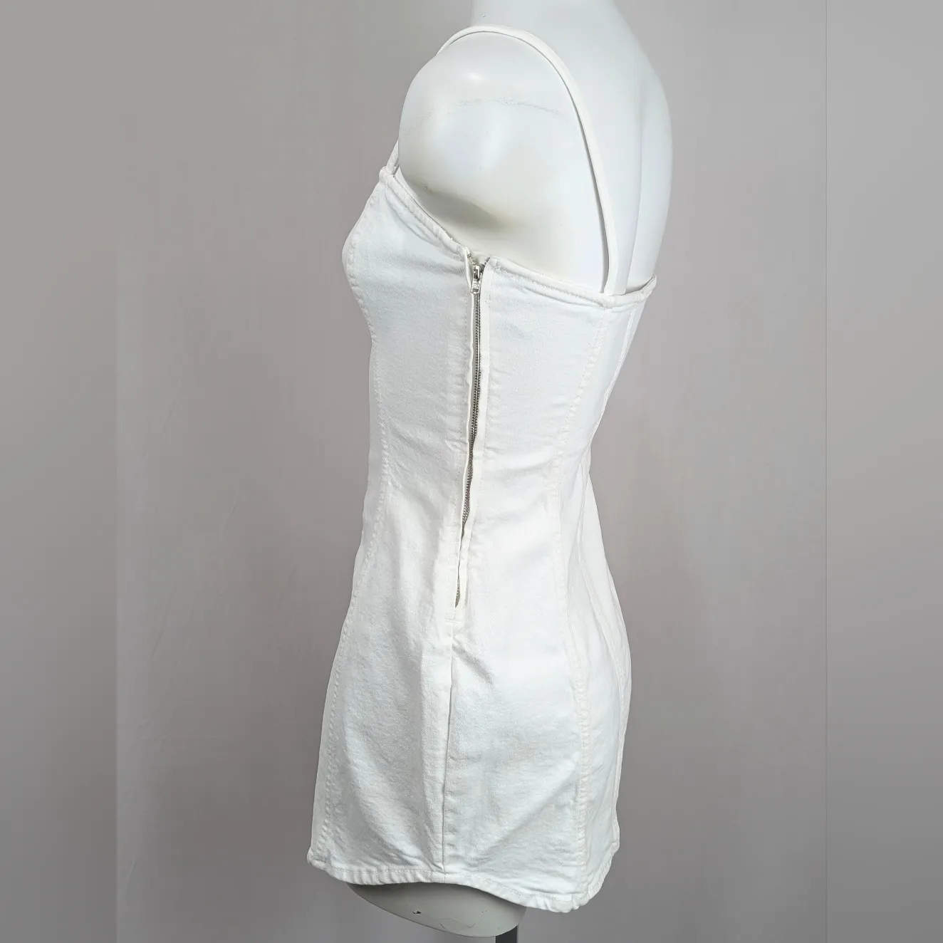 Zara White Mini Dress - Image 5