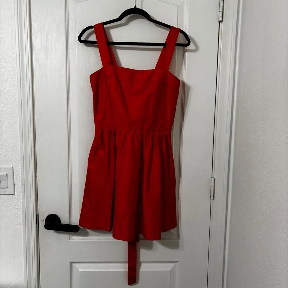 Alice + Olivia Orange Saige Wide Strap Mini Dress Size 8 - Image 2