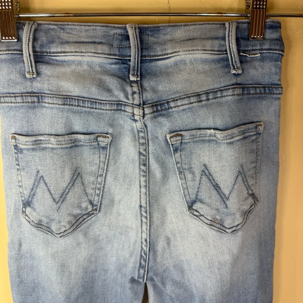 MOTHER Hustler Ankle Fray Full Length‎ Size 25 Denim Jeans Blue Distressed - Image 7