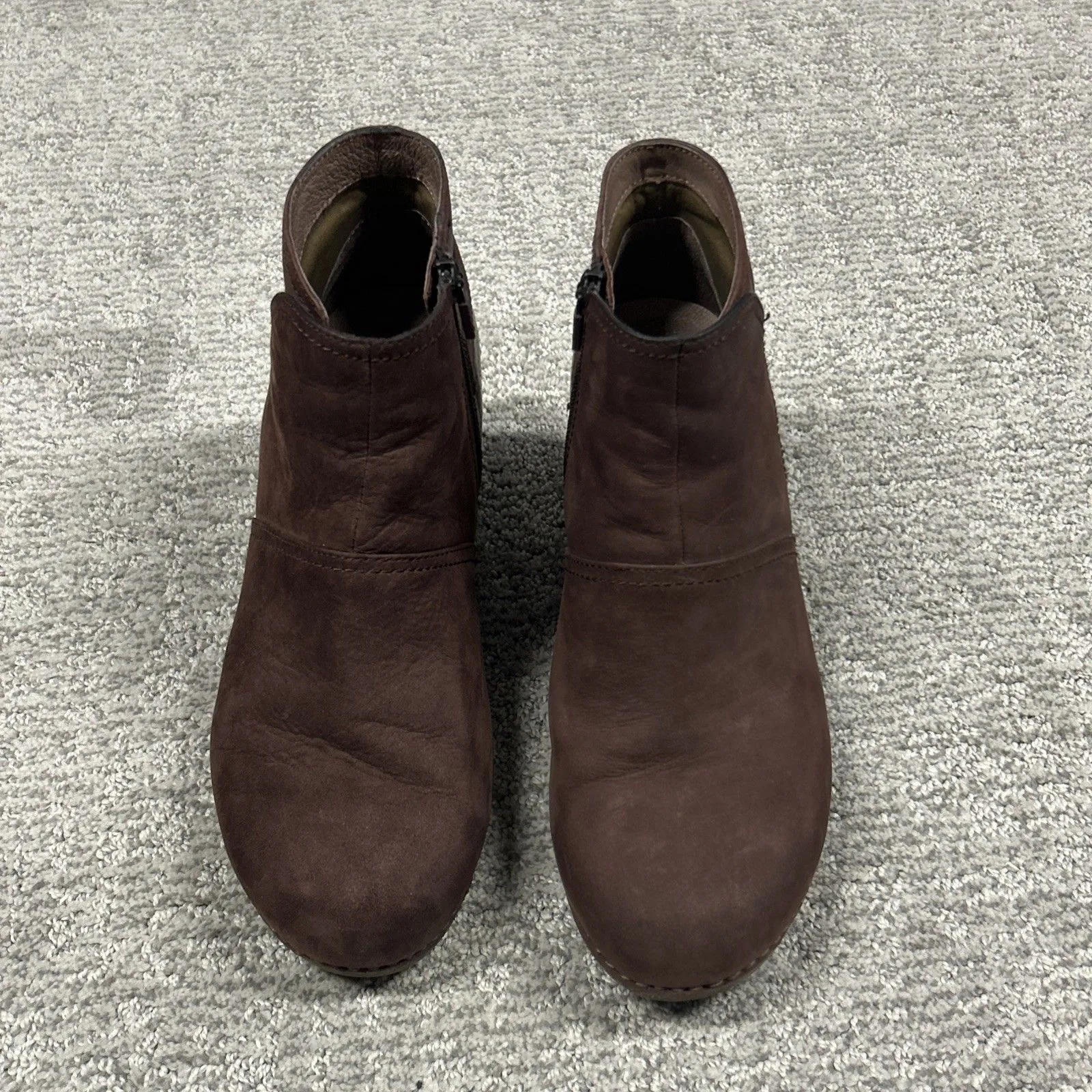 Dansko Shirley Ankle Boots Booties Shoes Womens US 10.5 11 EU 41 Burgundy Brown - Image 4