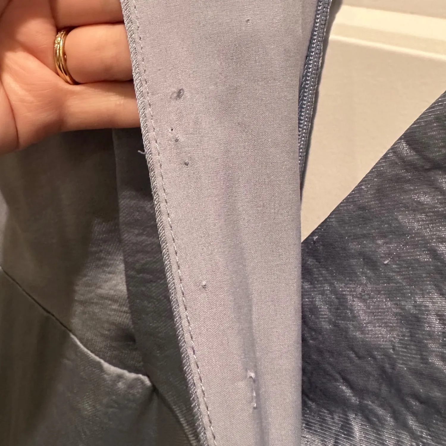 Harlyn Dusty Blue Ruffle Maxi Dress XS Formal Cocktail Bridesmaid - Image 11