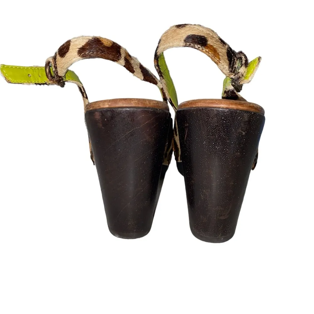 Boden Calf hair cheetah print heels - Image 2