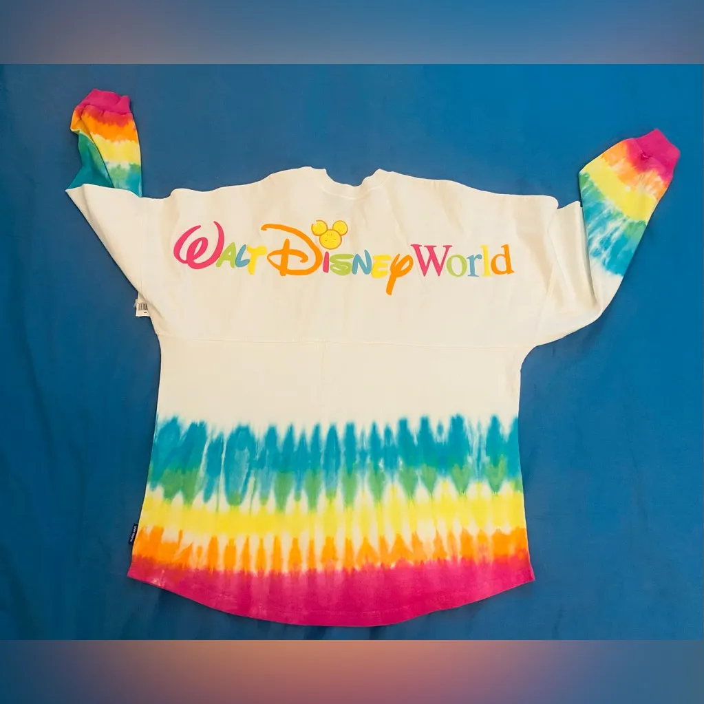 Walt Disney World Parks Dip Dye Adult Spirit Jersey Rainbow Lemon ICON Fresh NWT - Image 8