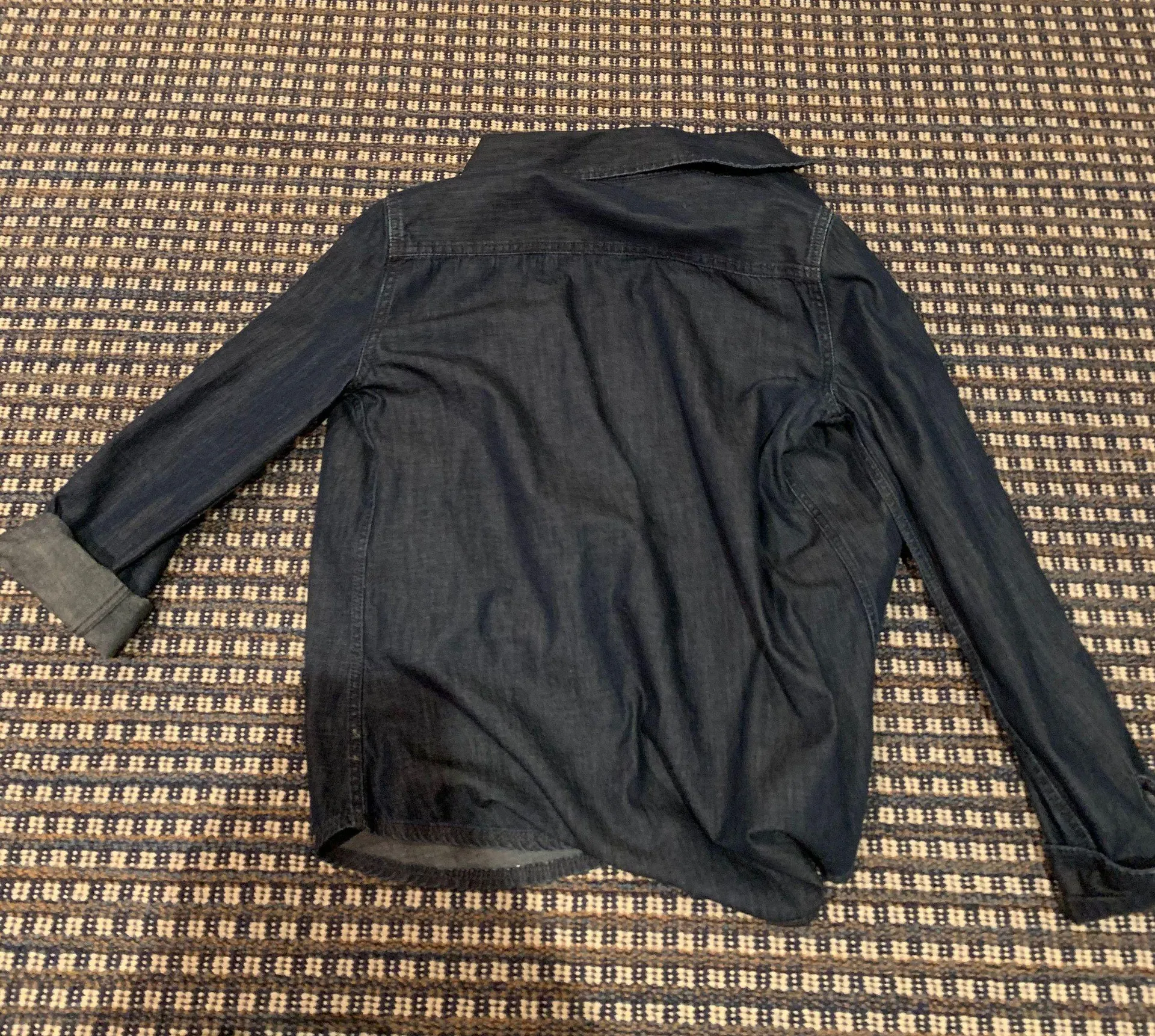 Denim blue button down shirt - Image 2