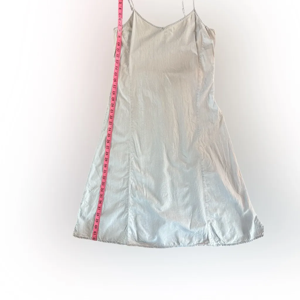 Old‎ Navy Light Blue Adjustable Spaghetti Strap Slip Dress - Image 6