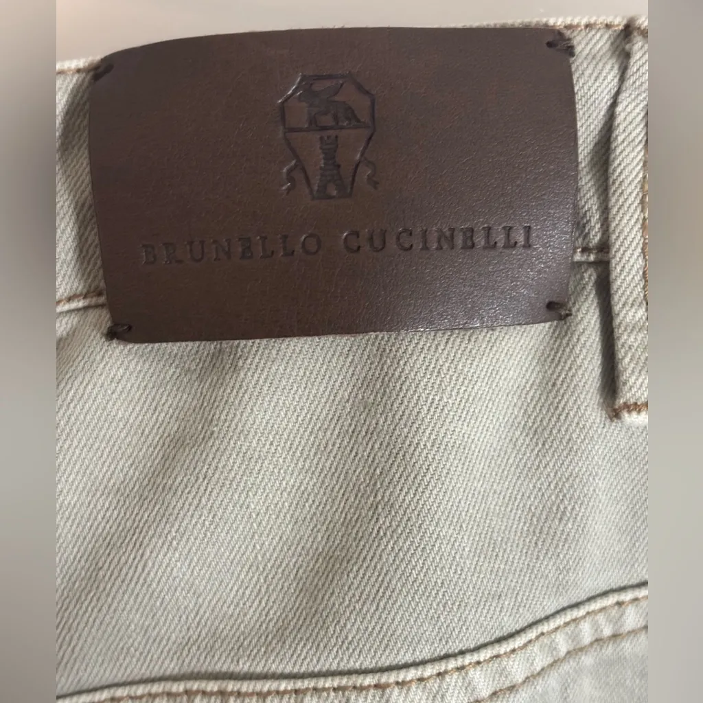BRUNELLO CUCINELLI High-Rise Tapered Jeans size IT 44/ us 8 EUC - Image 7