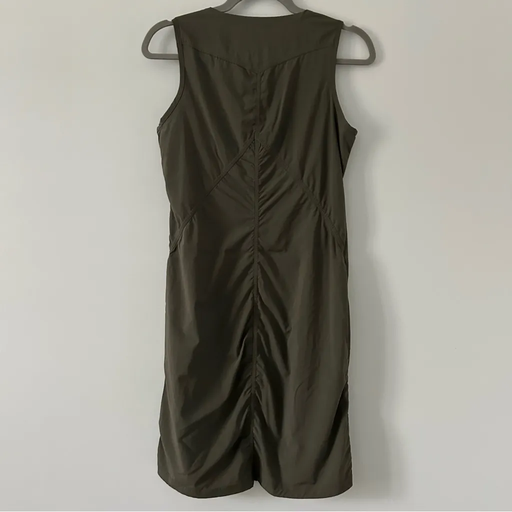 Indygena Likke III Sleeveless Outdoor Casual Olive Green Tennis Dress S - Image 3