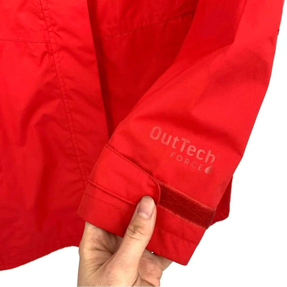WOODS Longline Rain Jacket Bright Red S - Image 6